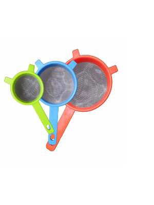 CONJUNTO PENEIRA PARA COZINHA PLASTICO 3 PEÇAS ID-5953P